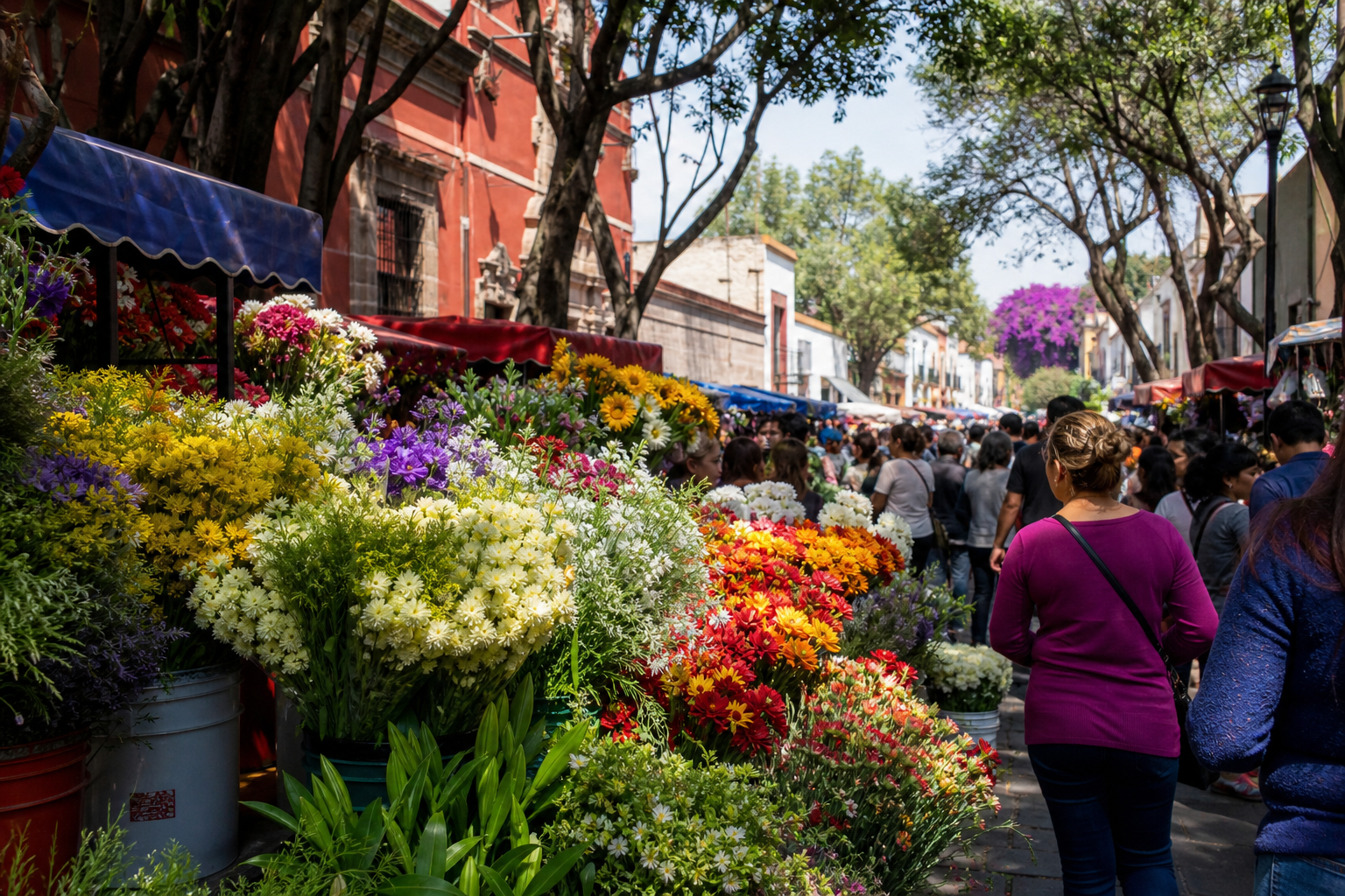 San Ángel: una feria de flores que cuenta la historia de la ciudad, imagen editorial de la Ciudad de México